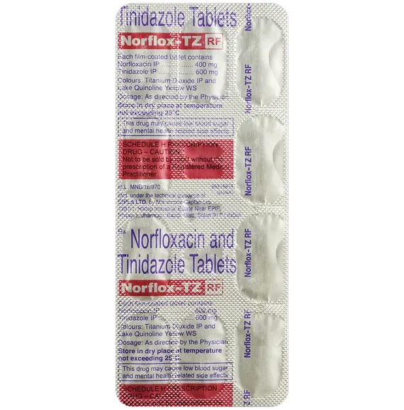 norflox tz rf tablet 10's